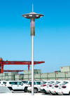 High Mast Pole With Led Flood Lighting System Parking Lot Outdoor Led Pole Lamps