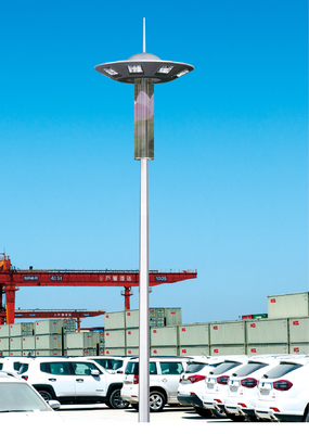 High Mast Pole With Led Flood Lighting System Parking Lot Outdoor Led Pole Lamps